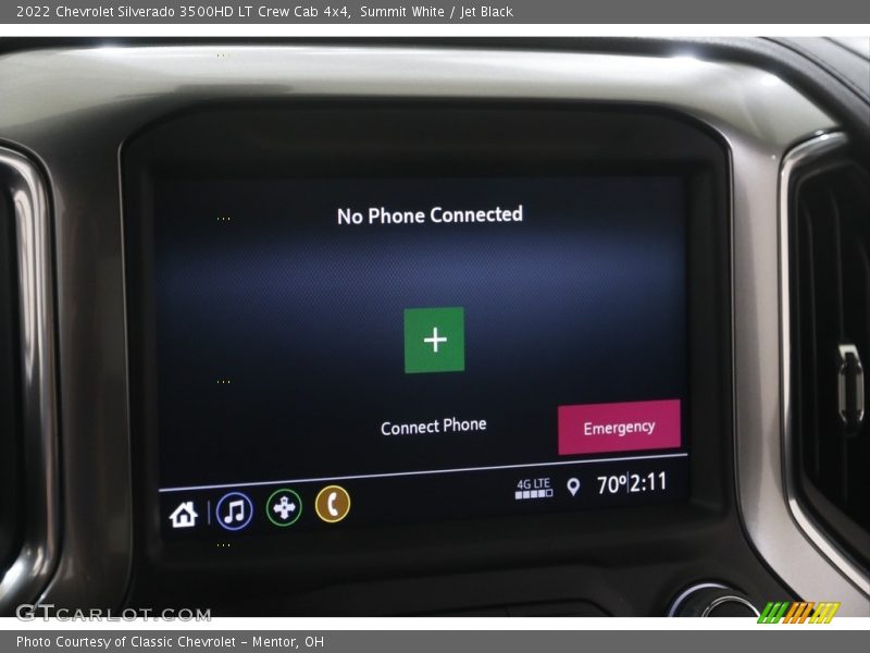 Summit White / Jet Black 2022 Chevrolet Silverado 3500HD LT Crew Cab 4x4
