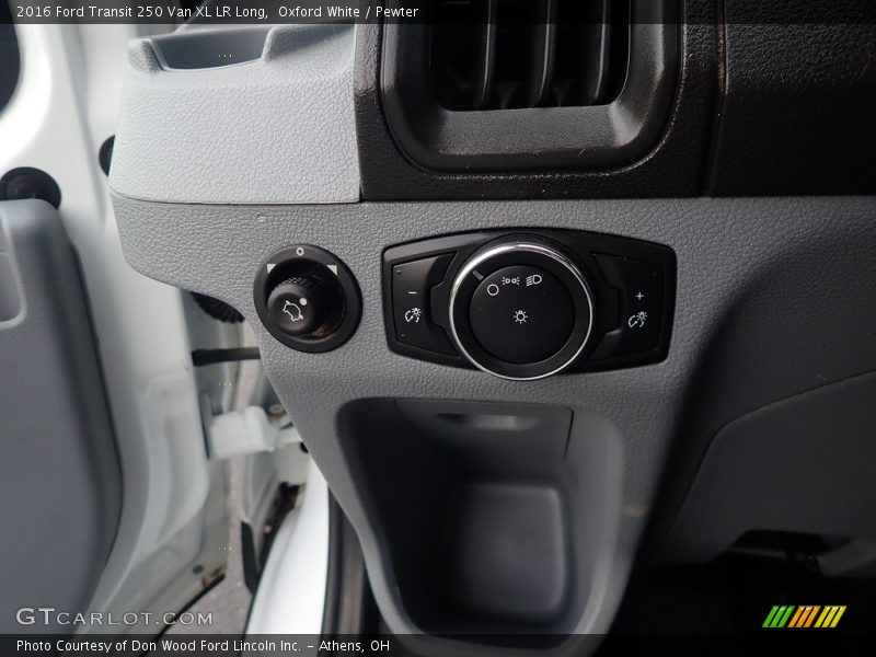 Controls of 2016 Transit 250 Van XL LR Long