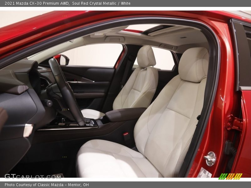 Soul Red Crystal Metallic / White 2021 Mazda CX-30 Premium AWD