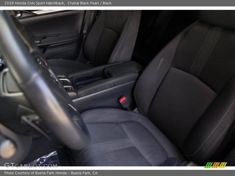 Crystal Black Pearl / Black 2018 Honda Civic Sport Hatchback