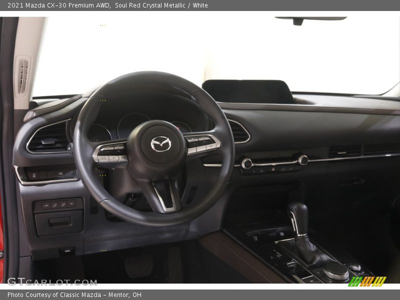 Soul Red Crystal Metallic / White 2021 Mazda CX-30 Premium AWD