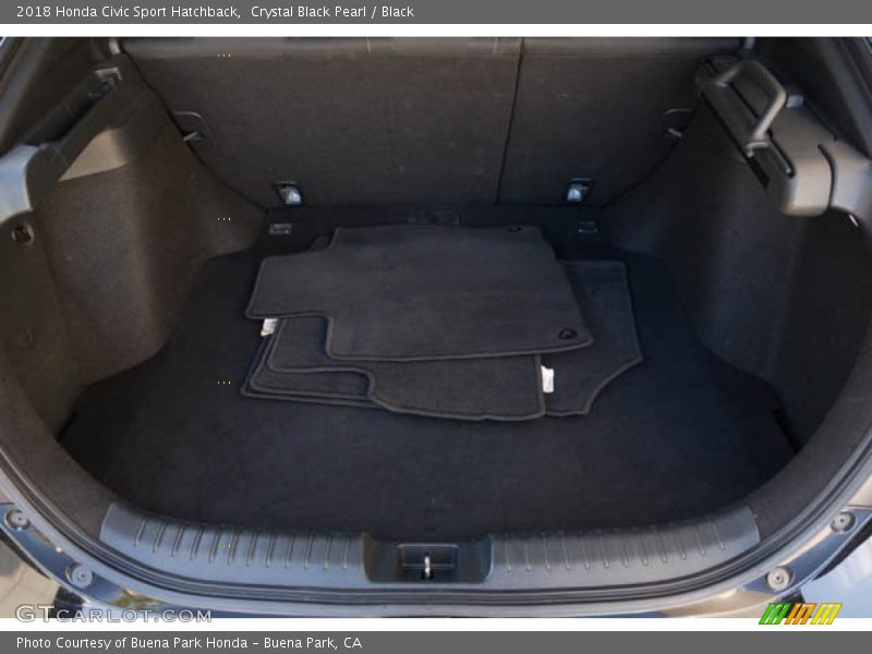 Crystal Black Pearl / Black 2018 Honda Civic Sport Hatchback