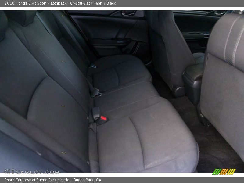 Crystal Black Pearl / Black 2018 Honda Civic Sport Hatchback