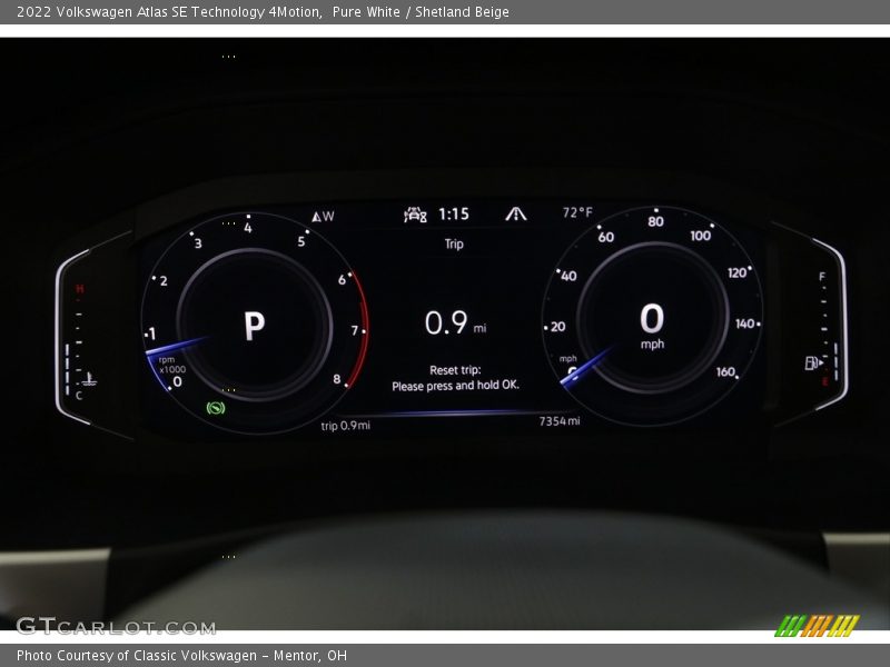 2022 Atlas SE Technology 4Motion SE Technology 4Motion Gauges