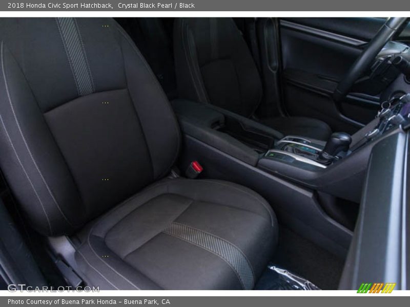 Crystal Black Pearl / Black 2018 Honda Civic Sport Hatchback