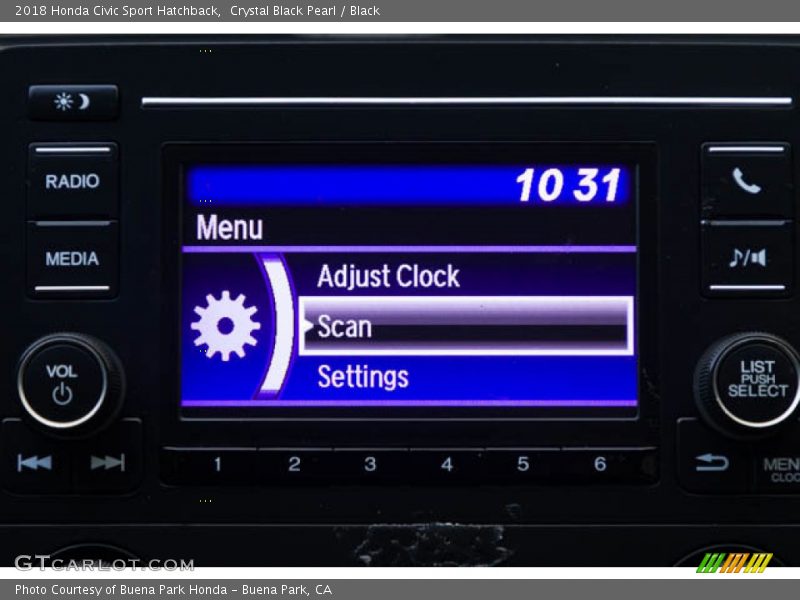 Crystal Black Pearl / Black 2018 Honda Civic Sport Hatchback