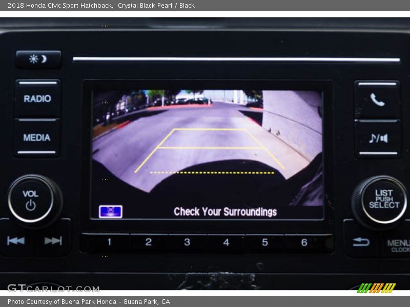 Crystal Black Pearl / Black 2018 Honda Civic Sport Hatchback