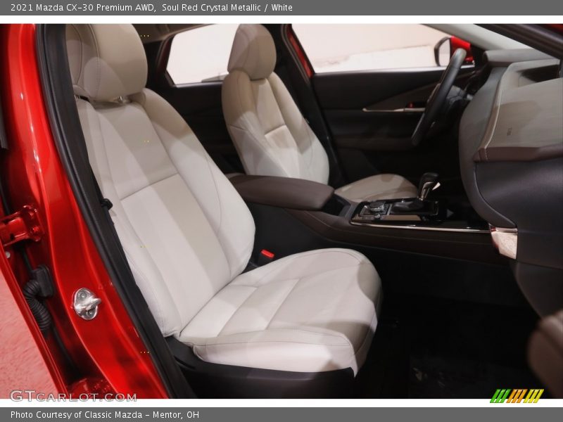 Soul Red Crystal Metallic / White 2021 Mazda CX-30 Premium AWD