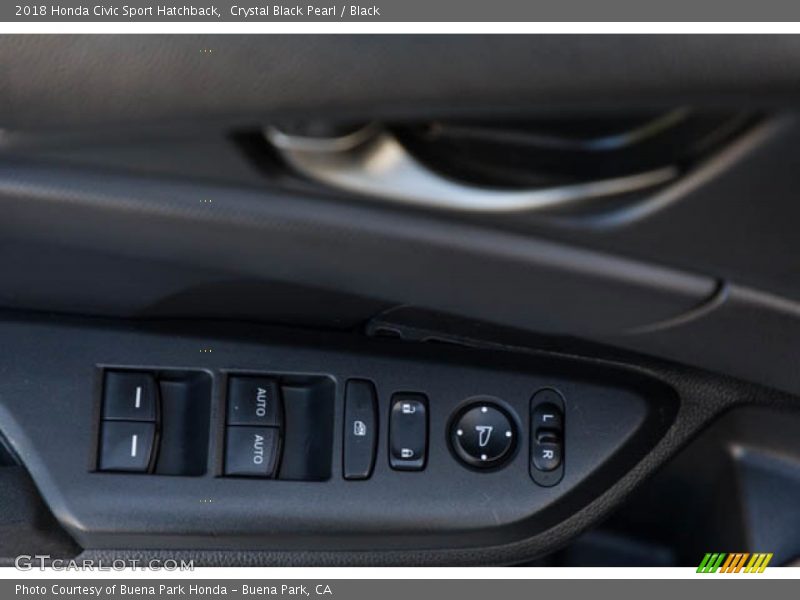 Crystal Black Pearl / Black 2018 Honda Civic Sport Hatchback