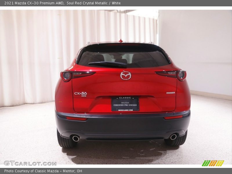 Soul Red Crystal Metallic / White 2021 Mazda CX-30 Premium AWD