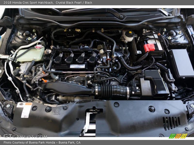 Crystal Black Pearl / Black 2018 Honda Civic Sport Hatchback