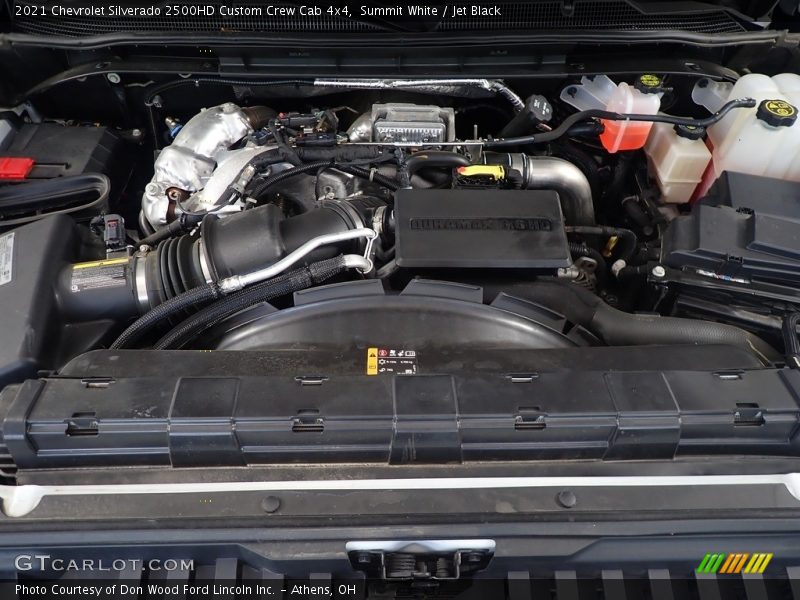 Summit White / Jet Black 2021 Chevrolet Silverado 2500HD Custom Crew Cab 4x4