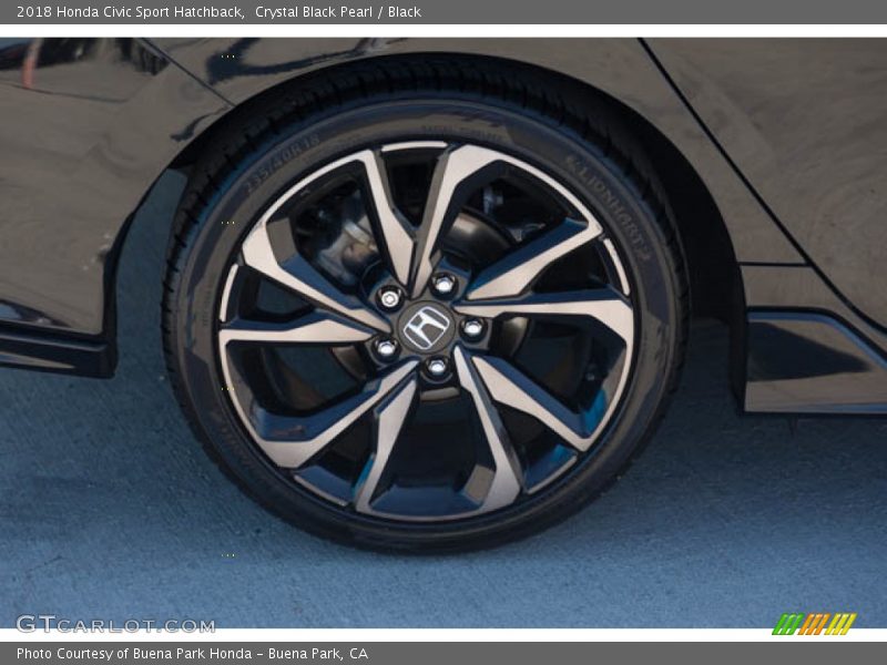 Crystal Black Pearl / Black 2018 Honda Civic Sport Hatchback