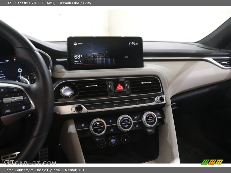 Tasman Blue / Gray 2022 Genesis G70 3.3T AWD