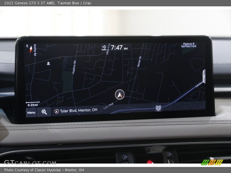 Navigation of 2022 G70 3.3T AWD
