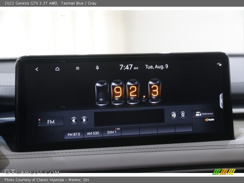 Tasman Blue / Gray 2022 Genesis G70 3.3T AWD
