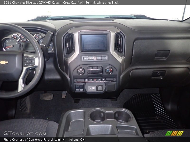 Summit White / Jet Black 2021 Chevrolet Silverado 2500HD Custom Crew Cab 4x4