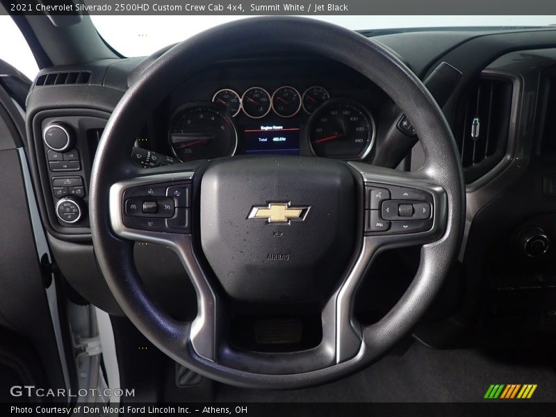 Summit White / Jet Black 2021 Chevrolet Silverado 2500HD Custom Crew Cab 4x4