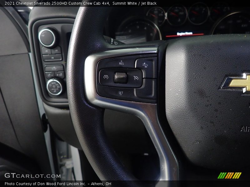 Summit White / Jet Black 2021 Chevrolet Silverado 2500HD Custom Crew Cab 4x4
