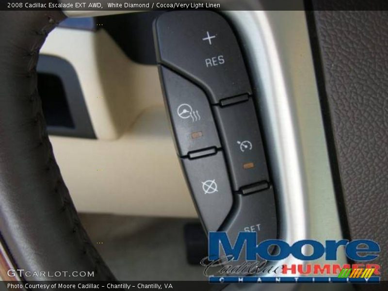 White Diamond / Cocoa/Very Light Linen 2008 Cadillac Escalade EXT AWD