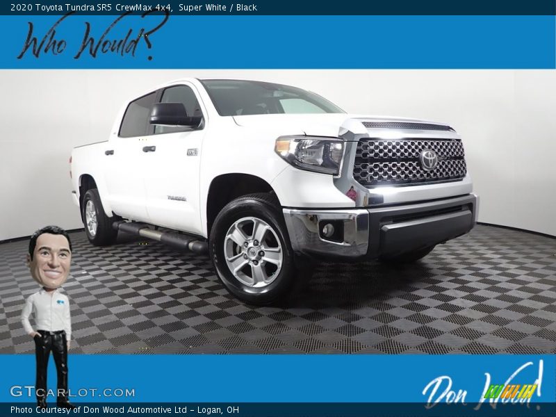 Super White / Black 2020 Toyota Tundra SR5 CrewMax 4x4