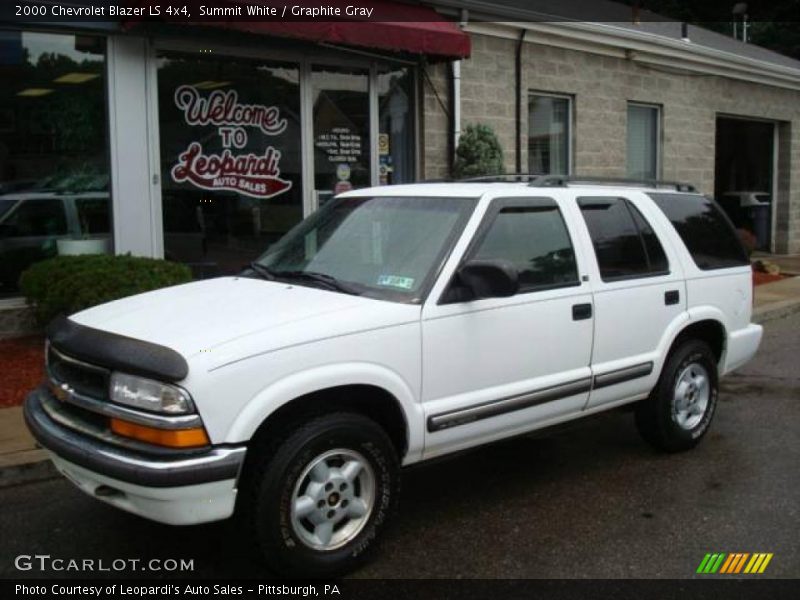 Summit White / Graphite Gray 2000 Chevrolet Blazer LS 4x4