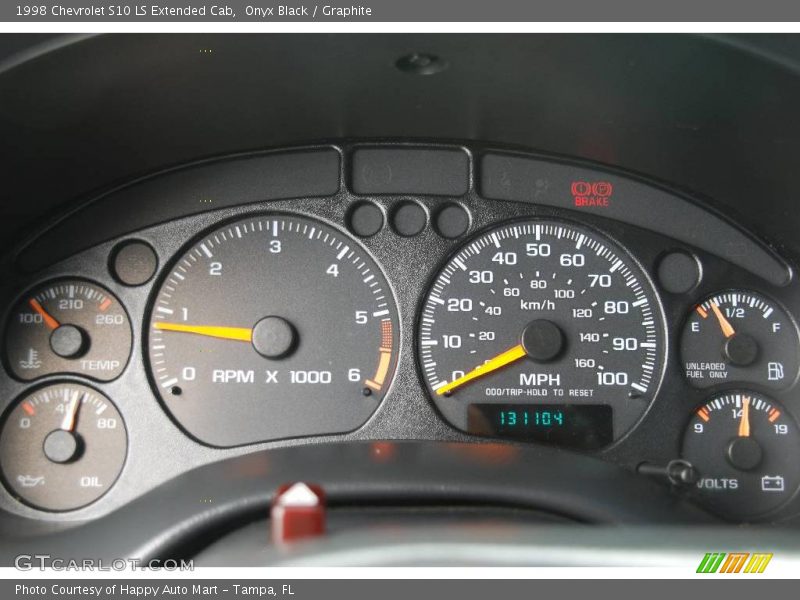 Onyx Black / Graphite 1998 Chevrolet S10 LS Extended Cab