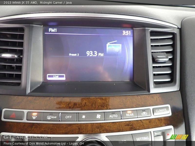 Midnight Garnet / Java 2013 Infiniti JX 35 AWD