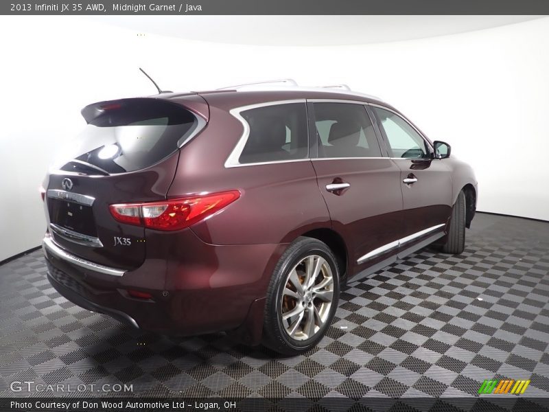 Midnight Garnet / Java 2013 Infiniti JX 35 AWD