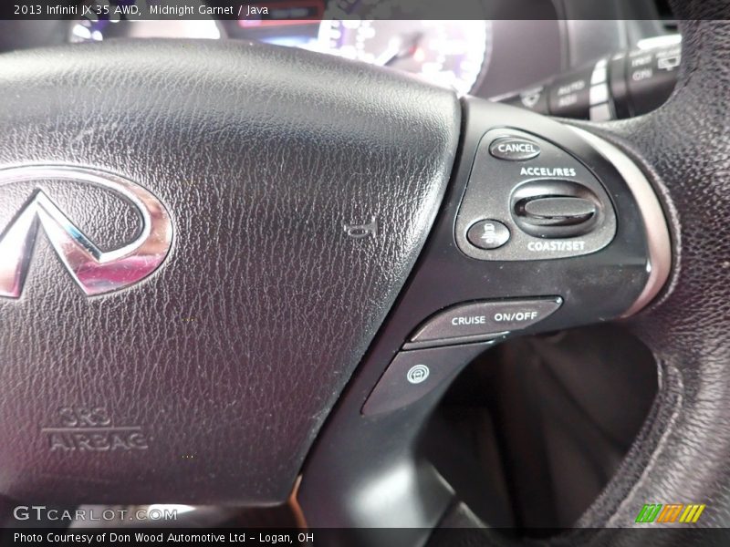 Midnight Garnet / Java 2013 Infiniti JX 35 AWD