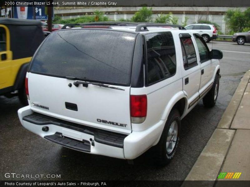 Summit White / Graphite Gray 2000 Chevrolet Blazer LS 4x4
