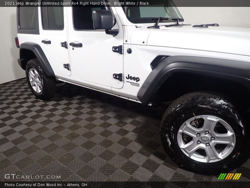 Bright White / Black 2021 Jeep Wrangler Unlimited Sport 4x4 Right Hand Drive