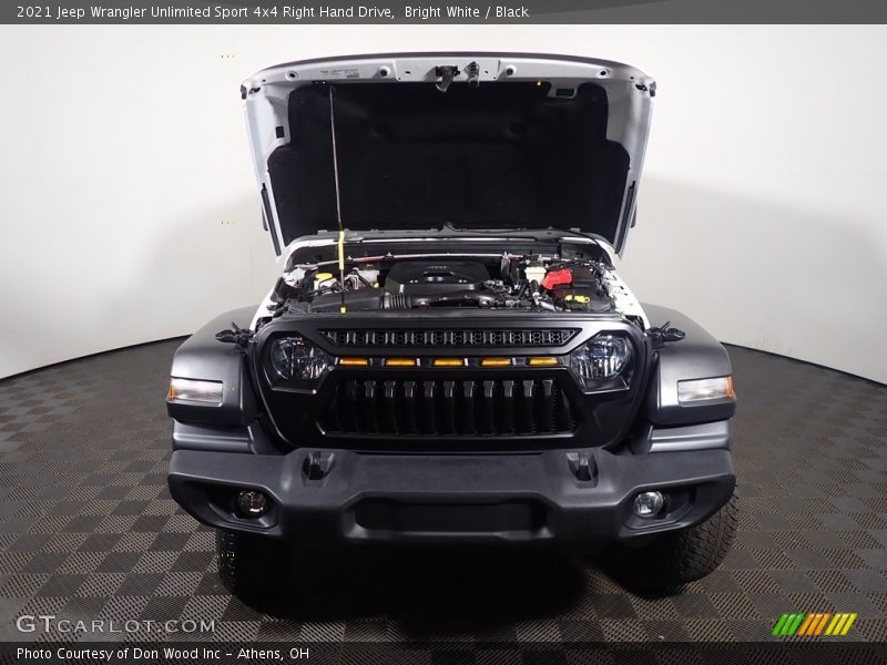 Bright White / Black 2021 Jeep Wrangler Unlimited Sport 4x4 Right Hand Drive