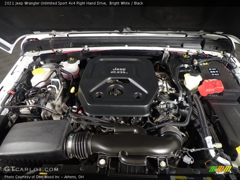  2021 Wrangler Unlimited Sport 4x4 Right Hand Drive Engine - 2.0 Liter Turbocharged DOHC 16-Valve VVT 4 Cylinder