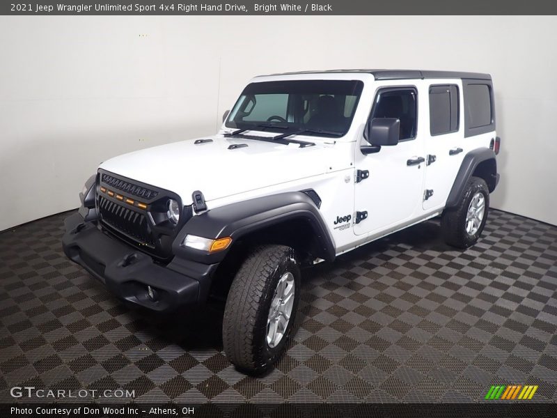 Bright White / Black 2021 Jeep Wrangler Unlimited Sport 4x4 Right Hand Drive