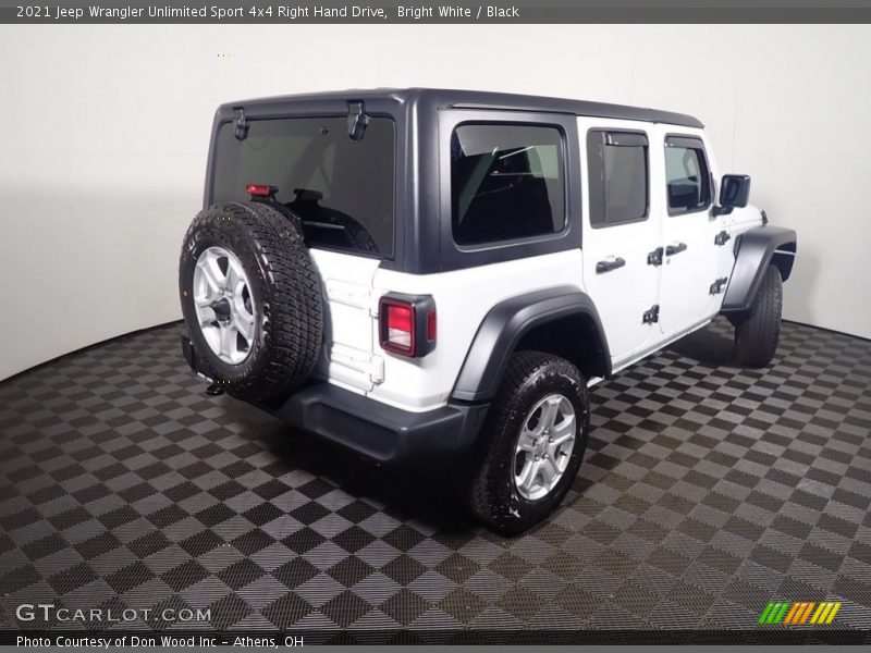 Bright White / Black 2021 Jeep Wrangler Unlimited Sport 4x4 Right Hand Drive