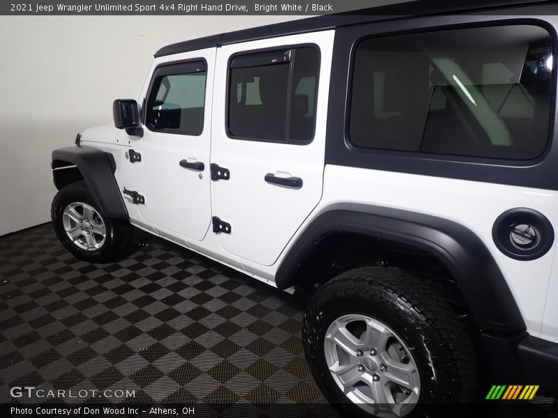 Bright White / Black 2021 Jeep Wrangler Unlimited Sport 4x4 Right Hand Drive