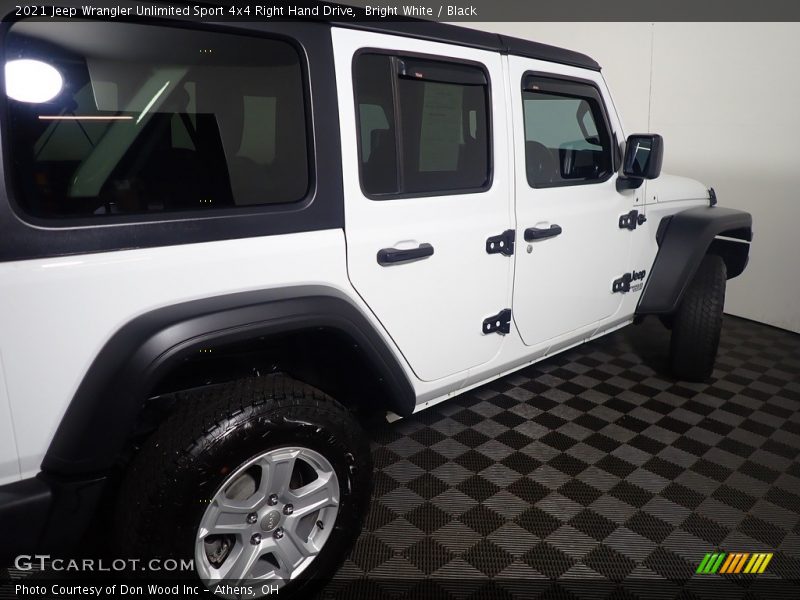 Bright White / Black 2021 Jeep Wrangler Unlimited Sport 4x4 Right Hand Drive