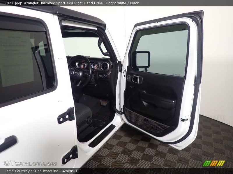 Bright White / Black 2021 Jeep Wrangler Unlimited Sport 4x4 Right Hand Drive