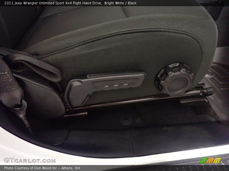Front Seat of 2021 Wrangler Unlimited Sport 4x4 Right Hand Drive