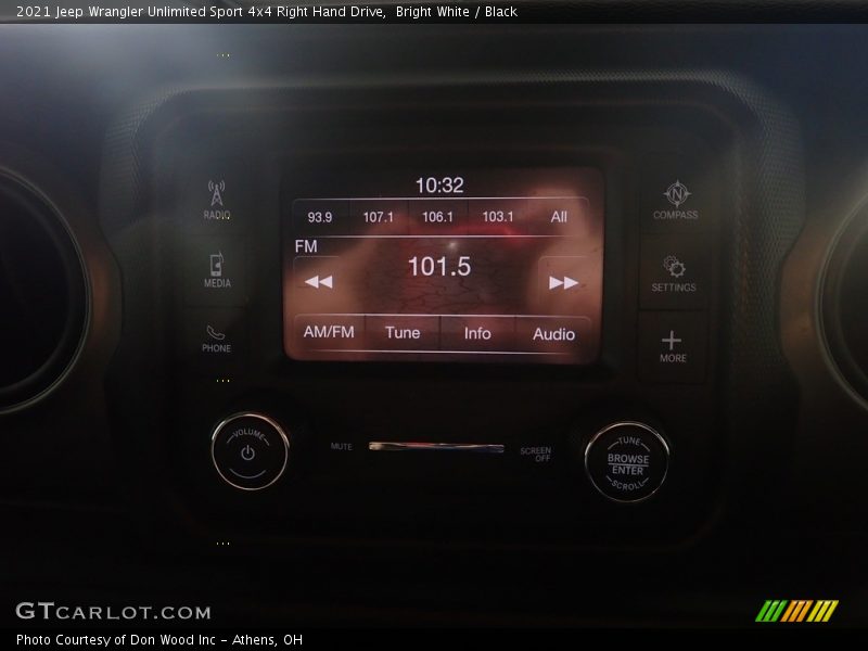 Bright White / Black 2021 Jeep Wrangler Unlimited Sport 4x4 Right Hand Drive