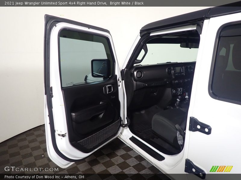 Bright White / Black 2021 Jeep Wrangler Unlimited Sport 4x4 Right Hand Drive