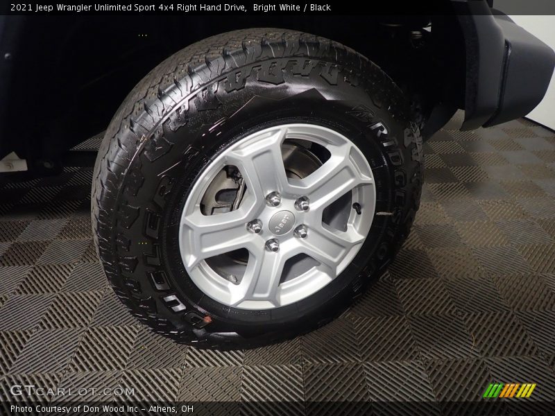Bright White / Black 2021 Jeep Wrangler Unlimited Sport 4x4 Right Hand Drive