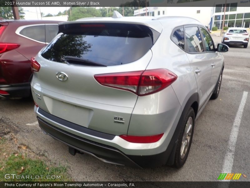 Molten Silver / Black 2017 Hyundai Tucson SE AWD