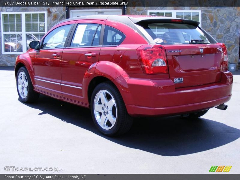 Inferno Red Crystal Pearl / Pastel Slate Gray 2007 Dodge Caliber R/T