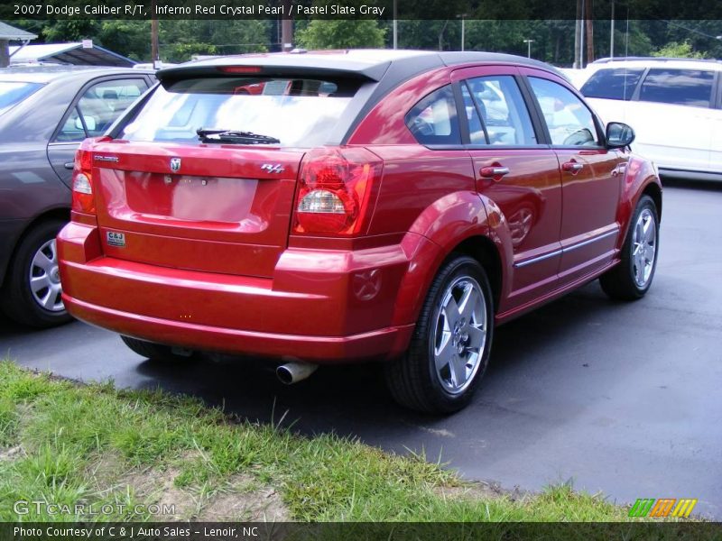 Inferno Red Crystal Pearl / Pastel Slate Gray 2007 Dodge Caliber R/T