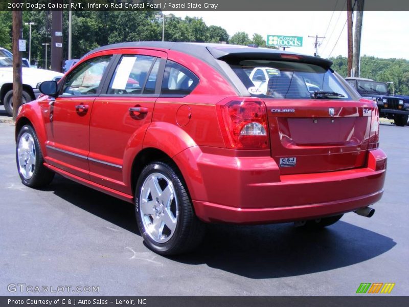Inferno Red Crystal Pearl / Pastel Slate Gray 2007 Dodge Caliber R/T