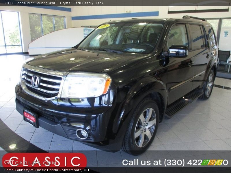 Crystal Black Pearl / Black 2013 Honda Pilot Touring 4WD