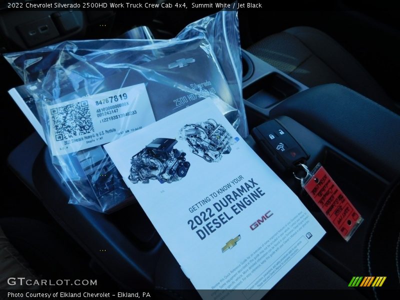 Summit White / Jet Black 2022 Chevrolet Silverado 2500HD Work Truck Crew Cab 4x4