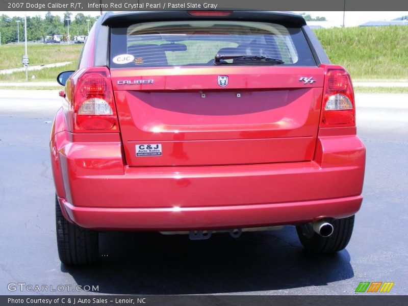 Inferno Red Crystal Pearl / Pastel Slate Gray 2007 Dodge Caliber R/T